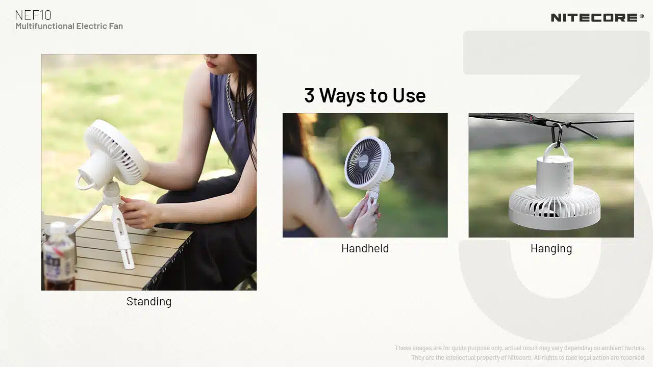 ELEKTRICKÝ VENTILÁTOR NITECORE NEF10