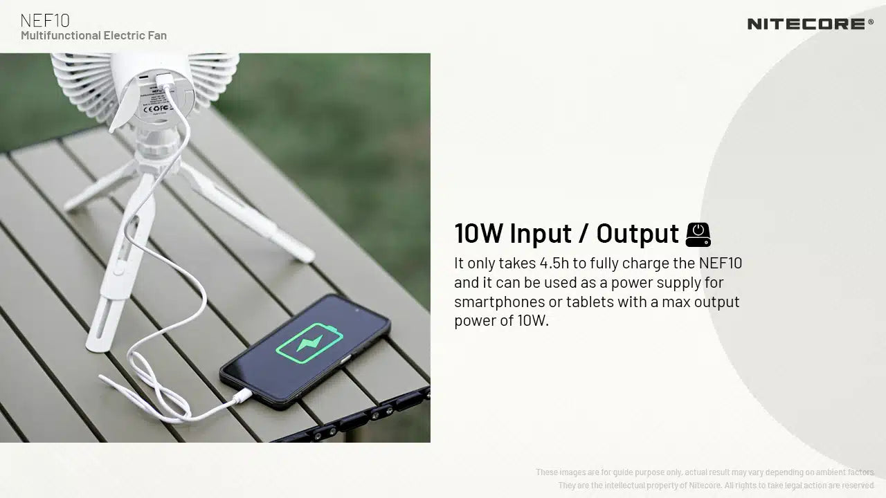 ELEKTRICKÝ VENTILÁTOR NITECORE NEF10