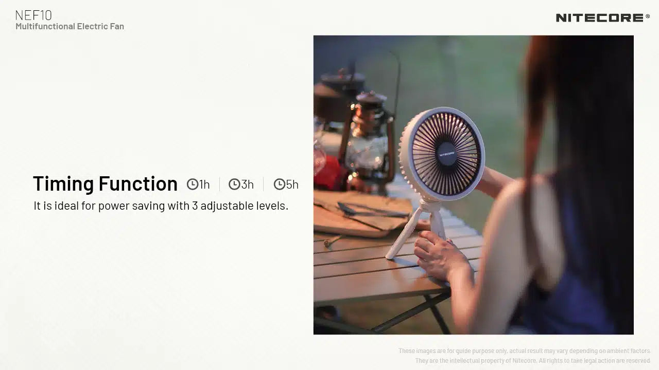 ELEKTRICKÝ VENTILÁTOR NITECORE NEF10