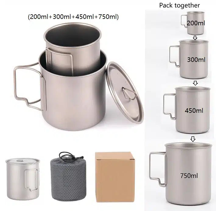 DRIFTA STOCKTON TITANIUM SINGLE WALL MUG SET