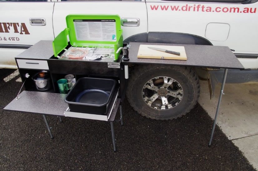 KEMPINGOVÁ KUCHYNĚ DRIFTA – BLACK STAINLESS